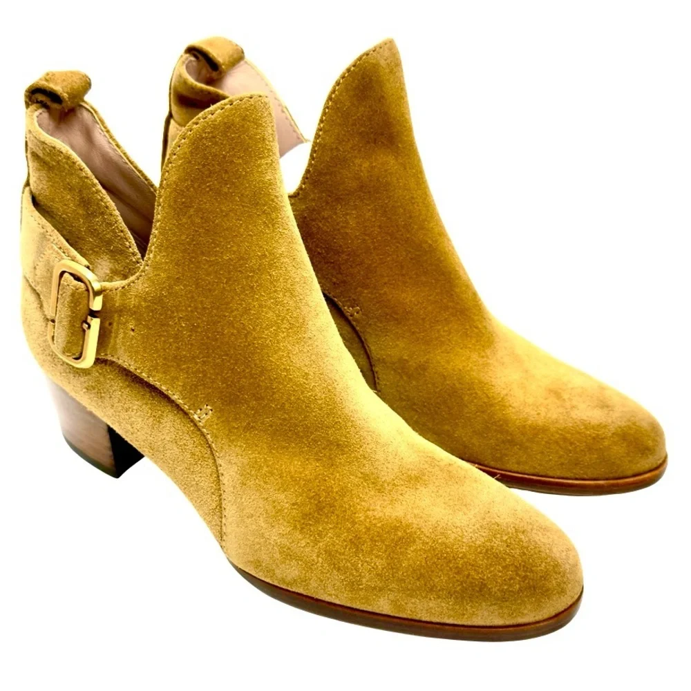 New Marc Jacobs Ginger Interlock Suede Ankle Boots